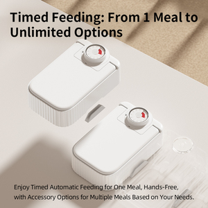 Automatic Single Meal Pet Feeder with <strong>Timer</strong> and Ice Pack, BPA-Free <strong>Cat</strong> and Dog <strong>Food</strong> Dispenser - Product Image 4