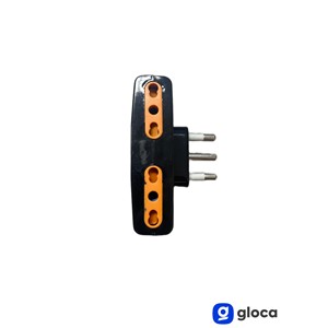 Adaptateur quadruple Gloca 3x, prise 16A, 4 prises, 250V AC, sécurité, plastique noir, multiprise - Product Image 4