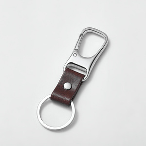 พวงกุญแจรถโลหะพร้อมสายหนัง A3903 สำหรับกุญแจและอุปกรณ์เสริม - Product Image 1