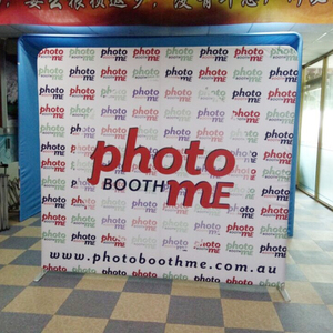 Soporte de Fondo Tensado para Fotomatón, Exhibición Comercial, Telón de Fondo de Doble Cara para Cabina de Fotos con Impresión Personalizada - Product Image 1