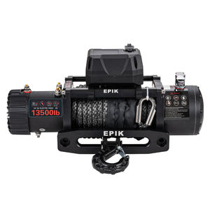 高性能四轮驱动绞盘，容量 13500 磅，26 米合成绳，12 伏直流电机，钢制结构，适用于越野车辆 - Product Image 2
