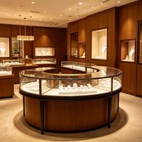 GZowin Schmuck-Vitrine LED-Beleuchtung Umweltfreundlich Recycelbar Wasserdicht Anpassbares Design Tragbar Leichtgewichtig