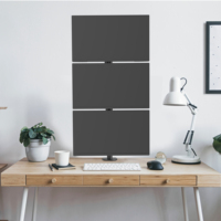 Bras articulé pour moniteur Écran d'ordinateur à trois PC Support pour moniteur à triple hauteur réglable Support pour bureau