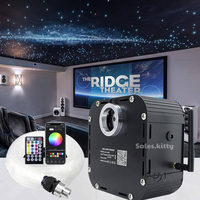 Générateur de lumière à fibres optiques LED RGBW 50W, système de plafond étoilé à fibres optiques, éclairage ambiant intérieur pour cinéma maison