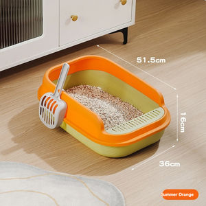 Caja automática de arena para gatos semicerrada gruesa desmontable nueva al por mayor con cubierta de gran espacio y cuchara para gatos - Product Image 2