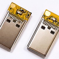 Conector Macho USB Tipo C de 24 Pines con Doble Indicador LED, USB 2.0 5A, Montaje en PCB a Través de Orificio, Puerto Tipo C
