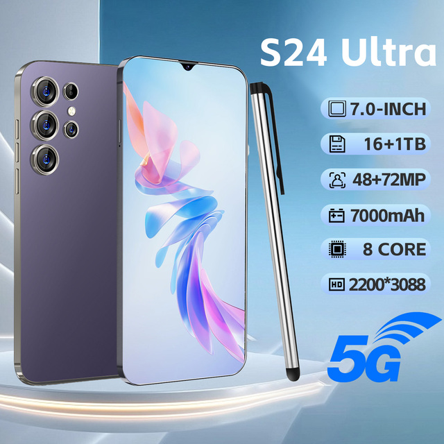 S24 Ultra New Arrival Android Smartphone 108MP Camera 16GB+1TB Dual SIM