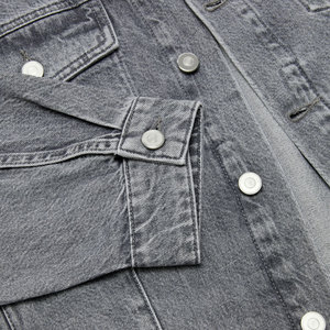 Chaquetas de Mezclilla para Hombre a Precio Económico al por Mayor, Cuello Alto, Logotipo Frontal, Ropa de Invierno, Diseño Personalizable - Product Image 5
