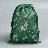 Sac à cordon personnalisé imprimé, non tissé, réutilisable, léger, pochette de transport pour l'école et les activités de plein air – Offre Spéciale