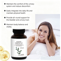 Capsules pour la prostate pour hommes, marque privée OEM, avec du palmier nain, du zinc et de la vitamine B6 pour le bien-être urinaire et le confort quotidien, 60 capsules