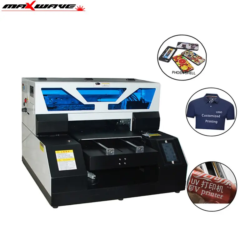 कारखाने की कीमतों कपड़े डिजिटल कपड़ा 3D टीशर्ट प्रिंटिंग मशीन A3 उच्च गति DTG यूवी प्रिंटर