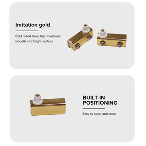 Modernes hochwertiges Edelstahl-Tür zubehör für Badezimmer Dusch glass chrank Tür schwenk klemme Eisen glas regal - Product Image 5