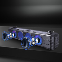 Nuevo Modelo 2025 Altavoz Portátil Solar para Exteriores con Bluetooth, Luces de Colores y Alta Calidad de Sonido