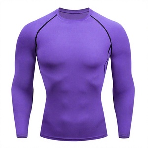 T-shirt de compression à manches longues pour hommes adultes Vispeed, idéal pour le kickboxing, le taekwondo, la boxe, l'entraînement, séchage rapide, vêtements de sport pour la salle de sport, personnalisable - Product Image 3