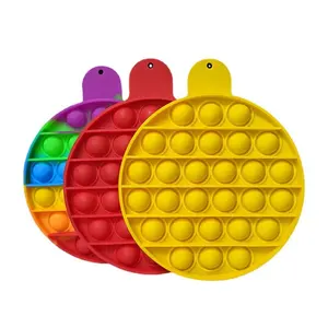 OEM ODM Fidget Pulseras Pop De Burbuja Silicone Custom Logo Push Pop Bubble lt Popping Fidget Toy Custom Logo With Lid Lip