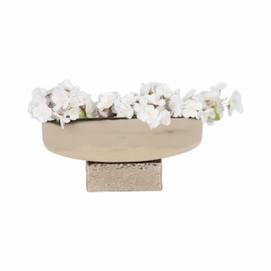 Cuenco Decorativo con Pedestal, Centro de Mesa Contemporáneo, Decoración Elegante para el Hogar - Product Image 2