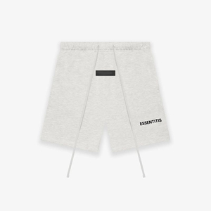 Pantalones cortos informales de moda urbana estadounidense, 100% algodón, con estampado deportivo, elásticos, color gris, para hombre. - Product Image 2