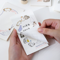 Bloc-notes créatif, bloc-notes de dessin animé, petit bloc-notes mignon, bloc-notes à feuilles mobiles non adhésives, liste de notes