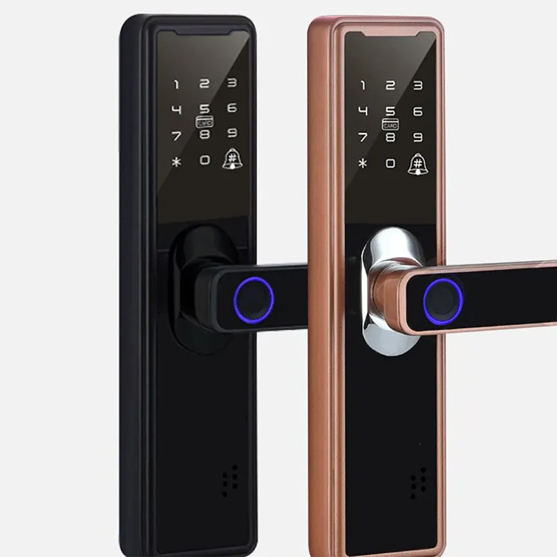 Wifi App Smart Door Lock Biometric Lock Fingerprint Door Handle Digital Keyless Lock