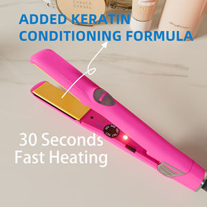 Bán buôn Titan hồng ngoại MCH tóc Irons 2 trong 1 rộng tấm phẳng sắt chuyên nghiệp di động một bước uốn tóc ép tóc - Product Image 2