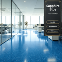 Revêtement de sol en résine époxy de couleur personnalisée, finition marbre sable de quartz coloré, imperméable, antidérapant, peinture décorative
