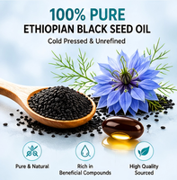 Capsules de Gélules d'Huile de Nigelle Éthiopienne 800mg Soutien Immunitaire Antioxydant Pressé à Froid Non-OGM Herbacéen 60 unités OEM/ODM 24 Mois