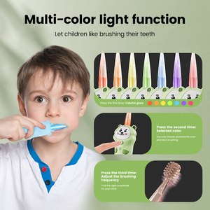 Spazzolino elettrico per bambini luce a LED <span class=keywords><strong>3</strong></span> modalità di pulizia spazzolino automatico uso domestico morbido setola sonico spazzolino da denti per bambini - Product Image 3