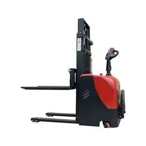 Wholesale Material Lifting Stacker 2.0T Stand Drive Forklift Full Electric Pallet Stacker