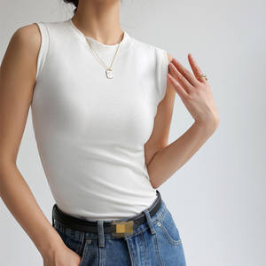 Camisole Vest for Women Round Neck Basic Sleeveless Undershirt <strong>Tops</strong> Tees With Coverage for Side <strong>Cleavage</strong> - Product Image 5