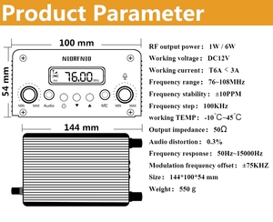 Transmisor de Radio FM Estéreo NIO-T15B de 15w con Control por <span class=keywords><strong>PC</strong></span>, Función de Reproducción desde Disco U y Kit de Antena Exterior GP2 - Product Image 6