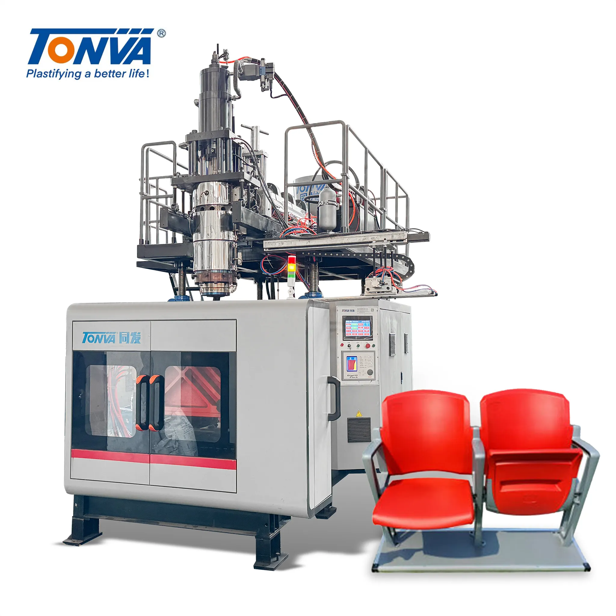 Plastic PE School Chair Seat Back Blow Molding Making Machine