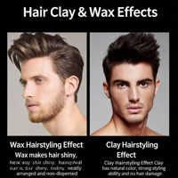 Cire coiffante mate pour hommes, argile modelante haute qualité, pommade fixante pour bords, cire capillaire marque privée