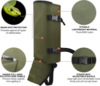 Guêtres anti-serpents pour activités de chasse et de plein air en tissu Oxford, protection contre les piqûres et les griffures