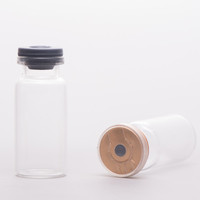 Bouteilles en verre borosilicate brun ambré, petites fioles pharmaceutiques pour usage médical et cosmétique