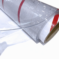 Film PVC super transparent, film plastique transparent en rouleau pour plusieurs applications d'emballage
