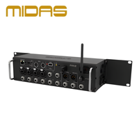Console de mixage audio numérique professionnelle MIDAS MR12 à 12 entrées, 4 préamplis MIDAS PRO, télécommande WiFi, DSP, 40 bits flottants