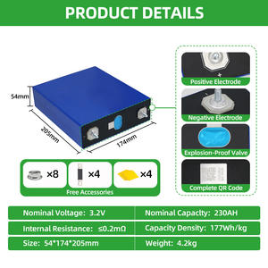 แบตเตอรี่ลิเธียมไอออน230Ah Lifepo4 <span class=keywords><strong>3.2</strong></span> V LF230เก็บพลังงานแสงอาทิตย์ akku LFP Lipo4 <span class=keywords><strong>3.2</strong></span> V - Product Image 2