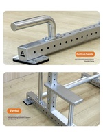 Barre de traction horizontale autoportante en acier inoxydable 304, simple/double, pour intérieur, haute capacité de charge, fitness adulte