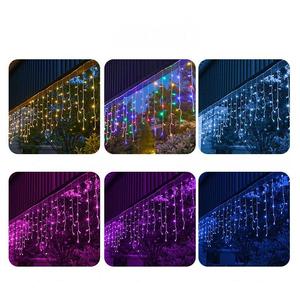 Guirlandes lumineuses LED blanches intelligentes connectables étanches IP65 pour extérieur, <span class=keywords><strong>décoration</strong></span> de <span class=keywords><strong>fenêtre</strong></span> de mariage, lumières de <span class=keywords><strong>Noël</strong></span> en forme de glaçons pour fêtes de fin d'année - Product Image 4