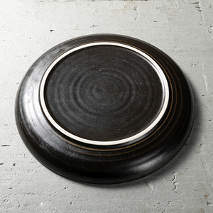 Suojiuju — plats artisanaux en porcelaine <span class=keywords><strong>de</strong></span> 8 pouces, <span class=keywords><strong>ensemble</strong></span> <span class=keywords><strong>de</strong></span> vaisselle en céramique noire, <span class=keywords><strong>assiette</strong></span> ronde à sertir - Product Image 5
