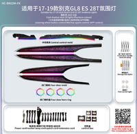 Éclairage intérieur automobile, lampe d'ambiance couleur fantôme pour Buick GL8 ES 28T 2017-2019, 26 lumières, panneau d'ombre froide, accessoires de modification