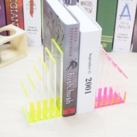 Porte-fichiers en acrylique rose fluo, organisateur à 5 sections, trieur pour enveloppes, courrier, électronique