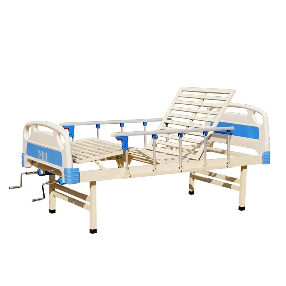 Hot sell Nursing 2 Crank Functions Manual hospital equipment of hospital bed