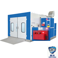 Cabine de peinture à pulvérisation automatique à chauffage électrique écologique - Cabine de peinture à haute efficacité avec système de filtration d'air 18KW 220V/380V