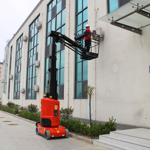 8-метровая самоходная электрическая подъемная платформа с телескопической вертикальной мачтой и стрелой - Product Image 6