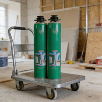 Adhésif en mousse de polyuréthane haute performance SAM SHAN 500 ml, mastic PU expansif à séchage rapide pour l'étanchéité et l'insonorisation en construction
