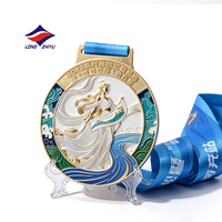 Medallón Deportivo LZY con Diseño Único de 20 Años, Logotipo Personalizado, Metal 2D Hueco, Esmalte Suave, Medalla Deportiva Personalizada para Maratón, Recuerdo