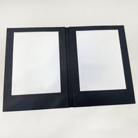 Menu en cuir PU rechargeable, format A5, noir, avec écran LED, pour restaurant, présentoir de menu LED
