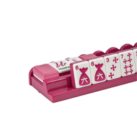 Supports de Mahjong en Bois Peint Brillant Effet Piano de Luxe Personnalisés 19"/20"/21" avec Poussoirs Magnétiques – Lot de 4
