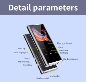 <span class=keywords><strong>MP3</strong></span> Âm Nhạc Máy Nghe Nhạc Bt 5.2 Xách Tay Hifi Lossless Âm Thanh Được Xây Dựng-Trong Bộ Nhớ WAV FM Đài Phát Thanh Ghi Âm Cuốn Sách Điện - Product Image 2